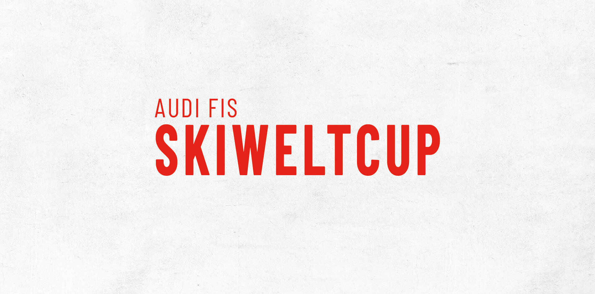Audi fis Skiweltcup Schriftzug